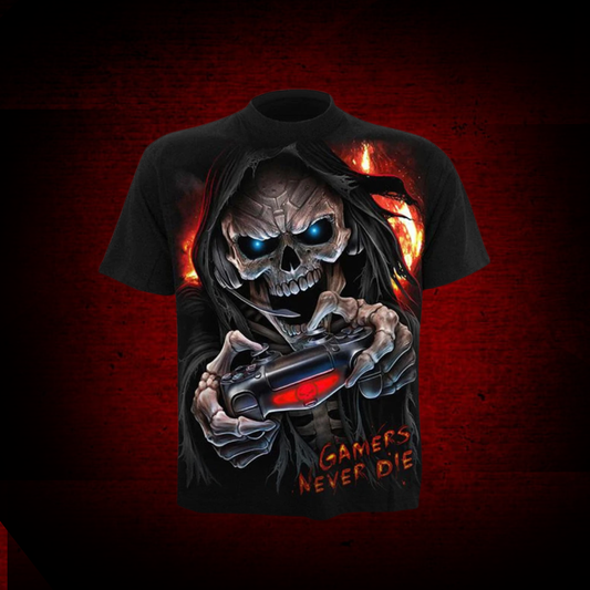 Large Size Men's T-shirt Men's 3D Digital Printing Short Sleeves