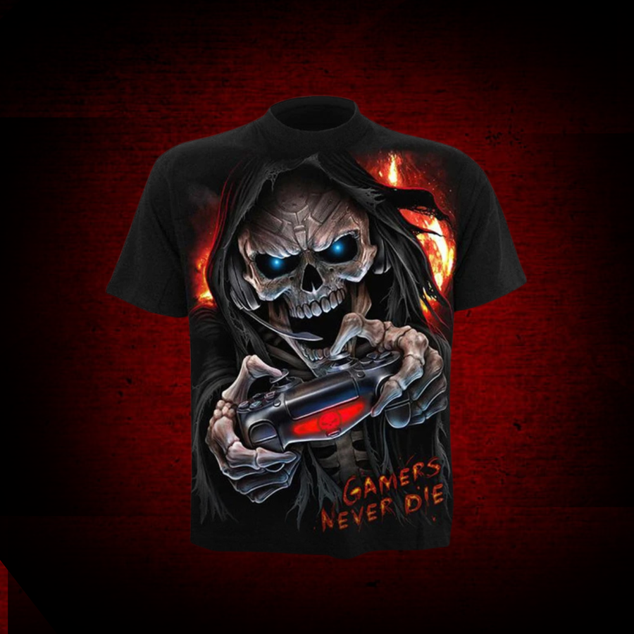 Large Size Men's T-shirt Men's 3D Digital Printing Short Sleeves
